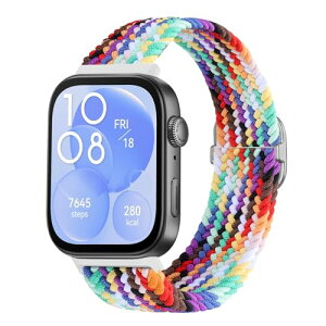 Huawei Watch Fit 4 Pro / Fit 4 / Fit 3 �����o���h �i�C�����f�� �ւ��x���g �݊��� �L�k�� �T�C�Y���� �҂݃u���X���b�g �ʋC�� �_�炵�� �X�|�[�c �ґg���X�g Huawei Watch Fit4 Pro / Fit4 / Fit3 �����p �x��