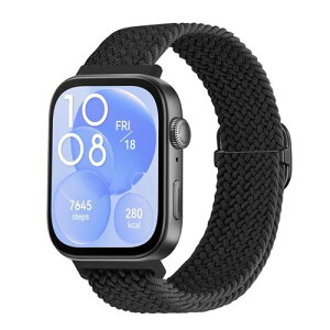 Huawei Watch Fit 4 Pro / Fit 4 / Fit 3 �����o���h �i�C�����f�� �ւ��x���g �݊��� �L�k�� �T�C�Y���� �҂݃u���X���b�g �ʋC�� �_�炵�� �X�|�[�c �ґg���X�g Huawei Watch Fit4 Pro / Fit4 / Fit3 �����p �x��