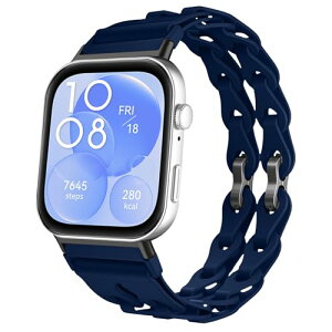 Huawei Watch Fit 4 Pro / Fit 4 / Fit 3 �x���g �����x���g �_�炩���V���R�� �������҂݃f�U�C�� ���߉\�ȋ������o�b�N�� �ʋC�� / �h�� / �y�� / �ϋv�� �����o���h �j�����p �ւ��x���g�p�� HUAWEI WAT