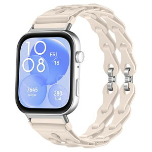 Huawei Watch Fit 4 Pro / Fit 4 / Fit 3 �x���g �����x���g �_�炩���V���R�� �������҂݃f�U�C�� ���߉\�ȋ������o�b�N�� �ʋC�� / �h�� / �y�� / �ϋv�� �����o���h �j�����p �ւ��x���g�p�� HUAWEI WAT