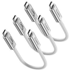 USB Type-C �P�[�u�� 240W USB C�P�[�u��20cm �V���[�g�P�[�u�� USB C����USBC�P�[�u����iPhone 15 Pro / 15 Plus / 15 Pro Max MacBook Pro / Air Dell XPS Galaxy S 23�ƌ݊���������