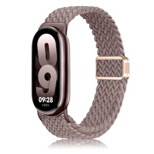 Xiaomi Smart Band 10 / 9 / 8 �o���h / Mi Band 10 / 9 / 8 �x���g �i�C���� ���e�� ���C�o�b�N�� ���߉\ �_�炩�y�� ����OK �ϋv�� ���K�t�B�b�g �ґg�X�g���b�v �ւ��x���g �V���I�~ �����o���h 10 / 9 