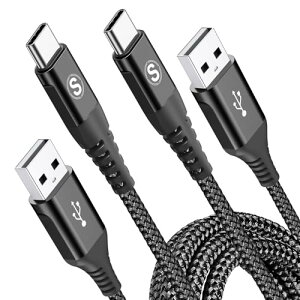 USB Type C �P�[�u�� 3M USB-A & USB C �P�[�u�� QC3.0�}���[�d �^�C�vc �[�d iPhone 16 / iPhone 15 Pro MAX iPad Pro Samsung Galaxy S25 S24 S23 S22 S21 S20 / A55 / A15 Flip Sony Xiaomi Pixel LG Moto PS5 (��)