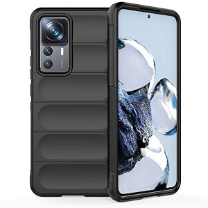 Xiaomi 12T Pro �P�[�X TPU �\�t�g�P�[�X �ϏՌ� �J�����ی� ���h�~ �Ռ��z�� �w��h�~ ����~�� �����h�~ ���C�����X�[�d�Ή� �}�C�N���t�@�C�o�[���n Xiaomi 12T Pro �J�o�[ (�u���b�N)