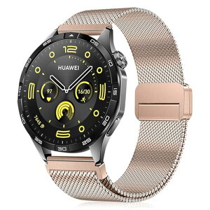 Huawei Watch GT Runner 2 / GT 6 Pro / GT 6 / GT5 Pro / GT5 / 4 46mm �x���g 22mm �X�e�����X �����x���g �r�W�l�X �V���v�� �ȒP ���E �r���v �f�C���[ �X�}�[�g�E�H�b�` ���[�Y�S�[���h