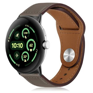 Google Pixel Watch 4 / Pixel Watch 3 45mm �o���h �v �x���g ���U�[�o���h �X�g���b�v �X�|�[�c�o���h �r���v�x���g �r�W�l�X �J�W���A�� �f�C���[ (�O���[)