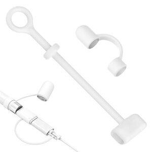 Apple Pencil �J�o�[ �����h�~ �X�g���b�v �[�d�A�_�v�^�[ �h���X�g���b�v / �L���b�v�h���X�g���b�v2�_�Z�b�g �Ή� iPad / Pro / Air / mini Pencil �[�d�[�q�p �[�d�[�q�J�o�[ �����h�~ �݊��i ��֕i 