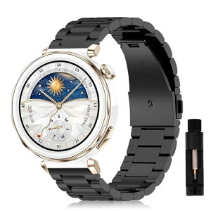 Huawei Watch GT 5 Pro 42mm �x���g �o���h �����x���g �T�C�Y�����\ �r�W�l�X�� �X�e�����X ������� �����H��t�� Huawei Watch GT 5 Pro 42mm �o���h (�u���b�N)