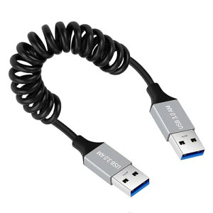 USB�P�[�u�� USB 3.0 �^�C�v A �I�X - USB3.0 A �I�X �X�g���b�` �R�C�� �P�[�u�� 100cm ���� 5Gbps �f�B�X�N SSD �J���� �f�[�^�p