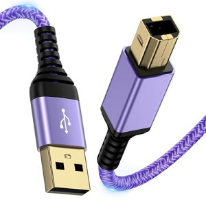 �v�����^�[�P�[�u�� 1.8M �^�C�vA�I�X-�^�C�vB�I�X USB2.0�P�[�u�� �����b�L�R�l�N�^ �v�����^�[USB�P�[�u�� �p�\�R���� �v�����^�[�ڑ��P�[�u�� Epson Canon Brother HP �t�@�b�N�X�@ �R�s�[�@ �X�L��