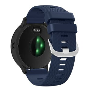 Garmin Vivoactive5 / Vivoactive3 �x���g / Venu Sq / Venu Sq2 / Venu / Venu 2 Plus / Vivomove Sport �����o���h �����x���g 20mm �_��V���J�Q�����X�g�o���h (�~�b�h�i�C�g�u���[)