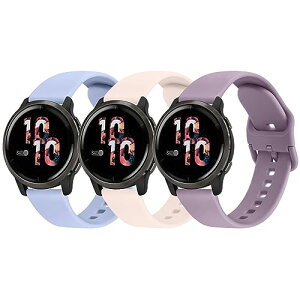 Garmin ForeAthlete 55 / ForeAthlete 245 / 245M / ForeAthlete 645 / 645M�p�o���h �x���g 20mm �_�炩�� �V���R���o���h ���߉\ (�s���N+�p�[�v��+���C�g�u���[)