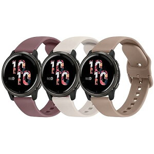 Garmin ForeAthlete 55 / ForeAthlete 245 / 245M / ForeAthlete 645 / 645M�p�o���h �x���g 20mm �_�炩�� �V���R���o���h ���߉\ (�X���[�N�o�C�I���b�g+�~���N�e�B�[+�X�^�[���C�g)