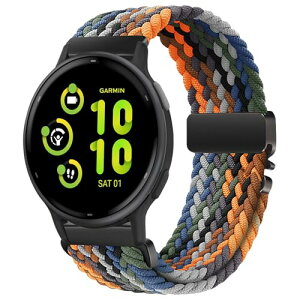 Garmin Vivoactive 6 / 5 / 3 / Forerunner 570 42mm / 165 / 165 Music / Approach S44 / S50 �x���g 20mm �����x���g �ւ��x���g �L�k�� �i�C�����p���V���[�g�o�b�N���҂݃o���h �j�����p Garmin ForeAthlete 55 / 245 / 245 Music