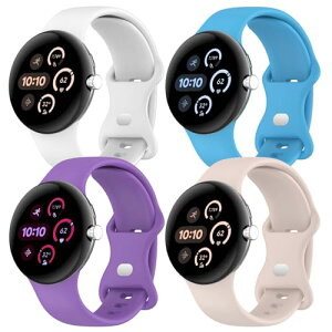 [������4�{�Z�b�g] Google Pixel Watch 3 / 2 / 1 �x���g 41mm �V���R�� �o���h ���� �\�t�g �X�|�[�c �����p �j�� ���� ���K �؃g�� �U�� �E�H�[�L���O �f�C���[ ���� �J�W���A�� �y�� �ϋv�� �ʋC�� �h