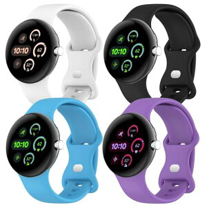 [������4�{�Z�b�g] Google Pixel Watch 3 / 2 / 1 �x���g 41mm �V���R�� �o���h ���� �\�t�g �X�|�[�c �����p �j�� ���� ���K �؃g�� �U�� �E�H�[�L���O �f�C���[ ���� �J�W���A�� �y�� �ϋv�� �ʋC�� �h
