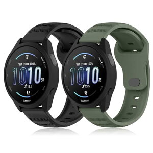 Garmin Vivoactive 6 / Vivoactive 5 / Approach S50 / S44 �x���g �V���R�� �X�}�[�g�E�H�b�` ���v�o���h �h���� �ʋC�� �_�炩�� 2�{�Z�b�g �X�|�[�c �����x���g Garmin Forerunner 570 42mm / �K�[�~�� Forerunner 165 / 1