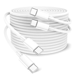USB Type C �P�[�u�� iPhone17 iPhone16 iPhone15 �P�[�u�� 100W / 5A �}���[�d USB-C & USB-C 1M 2�{�Z�b�g �����f�[�^���� iPhone17 / iPhone16 / iPhone15 Pro MAX Galaxy S24 / S23 / S22 / S21 / S20 Sony Xiaomi Huawei Pixel�Ȃ�Type-c�@��