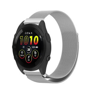 Garmin Forerunner 570 42mm / Vivoactive 6 / 5 / Forerunner 165 / vivomove Trend �����o���h �~���l�[�[ 20mm �����o���h �X�e�����X�� ���C�o�b�N���t�� �K�[�~�� ���B���H�A�N�e�B�u 6 �ւ��x���g Garmin Venu Sq 2 / S