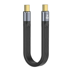 USB Type CtoC �P�[�u�� USB3.1 10Gbps�����f�[�^�]�� 4K@60Hz�f���o�� PD100W / 5A�}���[�d USB-C to USB-C ��13cm Mac Book Pro / Nintendo Switch / Nexus 6P 5X / Sam sung Galaxy S8 / LG G5 V20�Ȃǂ�Type C�f�o�C�X��(10Gbps �I�X to 