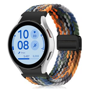 Samsung Galaxy Watch FE 40mm / Galaxy Watch 7 / 6 / 5 / 4 (40mm 44mm) �x���g �o���h ���� �i�C�����f�� ���C�o�b�N�� �}�O�l�b�g���o�b�N�� �ւ��x���g �݊��� �L�k�� �T�C�Y���� �҂݃u���X���b�g �ʋC�� �_