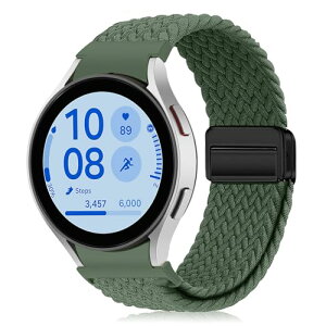 Samsung Galaxy Watch FE 40mm / Galaxy Watch 7 / 6 / 5 / 4 (40mm 44mm) �x���g �o���h ���� �i�C�����f�� ���C�o�b�N�� �}�O�l�b�g���o�b�N�� �ւ��x���g �݊��� �L�k�� �T�C�Y���� �҂݃u���X���b�g �ʋC�� �_