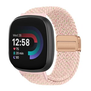 Fitbit Versa 4 / Versa 3 / Sense 2 / Sense �x���g �o���h ���� �i�C�����f�� ���C�o�b�N�� �}�O�l�b�g���o�b�N�� �ւ��x���g �݊��� �L�k�� �T�C�Y���� �҂݃u���X���b�g �ʋC�� �_�炵�� �X�|�[�c ��