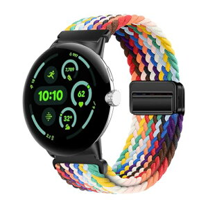 Google Pixel Watch 4 45mm / Google Pixel Watch 3 45mm �o���h �i�C���� �X�|�[�c�o���h ���C�o�b�N�� �ґg�o���h �}�O�l�b�g�o�b�N�� �L�k�� ������ �����x���g �j���ʗp �T�C�Y���� (���C���{�[�J���[)