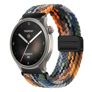 Amazfit Active Max / Balance 2 / Balance / Bip 6 / Bip 5 / GTR 4 / GTR 3 Pro / GTR 3 / Cheetah Pro / Cheetah�x���g 22mm �����o���h �i�C�����f�� ���C�o�b�N�� �}�O�l�b�g���o�b�N�� �ւ��x���g �X�|�[�c �ґg�X�g���b