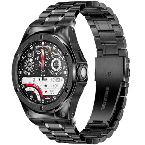 Google Pixel Watch 3 Google Pixel Watch 45mm �P�[�X �o���h ��̌^ �X�e�����X �x���g ���� �ی� �r�W�l�X �ϏՌ� �L�Y�h�~ ���^���ی�o���p�[�J�o�[ �j�����p �u���b�N