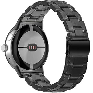 Google Pixel watch �o���h ������ �����\ �h���h�� ������ ���h�~ �y�� �O�[�O���s�N�Z���E�H�b�`��p �����o���O�� �r�W�l�X���팓�p google pixel watch3 41mm / 2 / 1�݊��� �N���A�u���b�N