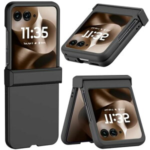 Moto Razr 60 ultra �P�[�X �q���W�ی� �J�o�[ PC�� �o���p�[ ������� ���� ��G��ǂ� �ی�P�[�X ���g���[�� 60 �E���g�� 2025 �ی�J�o�[ (�u���b�N)