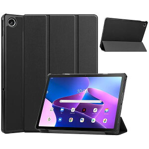 Lenovo Tab M10 Plus (3rd Gen) �P�[�X TB125FU TB128FU TB128XU�p�� �P�[�X �V�^ �J�o�[ NEW���f�� �X�^���h�@�\�t�� �ی�P�[�X �O�� ���^ ����PU ���U�[ �S�ʕی�^ Tab M10 Plus 3rd Gen (�u���b�N)