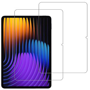 Xiaomi Pad 7 / Pad 7 Pro �ی�t�B���� �K���X�t�B���� �����K���X �ϏՌ� ��U�h�~ �w��h�~ �L�Y�h�~ ���ϋv �h�� ���掿 ���i�� ������ (2��) ���� �K���X �d�x9H �t�� �ی� �t�B����