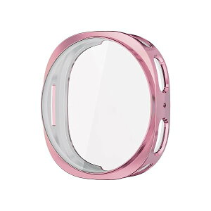 Samsung Galaxy Watch8 40mm �P�[�X �T���X�� Galaxy Watch 8 40mm �J�o�[ �\�t�g TPU �ϏՌ� �P�[�X �ی�P�[�X �S�ʕی� �L�Y�h�~ �w��h�~ �y�� ���^ �s�b�^�� ���b�L�d�グ �S�ʏ��h�~ �J�o�[ (�s���N)