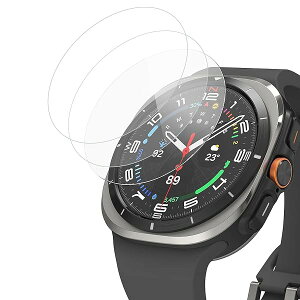 Samsung Galaxy Watch Ultra (2025) 47mm �K���X�t�B���� �T���X�� Galaxy Watch Ultra 2025 47mm �t���ی� �����K���X �ی�t�B���� �d�x9H �ϏՌ� ��U�h�~ �w��h�~ �����ߗ� �C�A�[�� �����z�� 2.5D �t�B���� 3