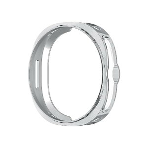 Samsung Galaxy Watch8 Classic 46mm �P�[�X PC �J�o�[ ���������� �����x �T���X�� �M�����N�V�[ Watch 8 Classic 46mm ���y�� �ϏՌ� �ی�P�[�X �����ȒP �o���p�[ (�V���o�[)