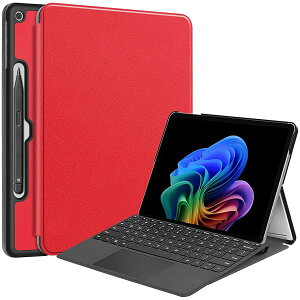 Microsoft Surface Pro 12 �P�[�X �}�C�N���\�t�g Surface Pro12 �J�o�[ �y�� ���^ �ϏՌ� ���h�~ PU ���U�[ �X�}�[�g�J�o�[ �n�[�h �t�����g�T�|�[�g �@�\ �X�}�[�g�P�[�X (���b�h)
