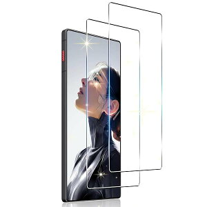 REDMAGIC 11 Air �K���X�t�B���� ZTE nubia RedMagic 11 Air 6.8�^ �t���ی� �����K���X �ی�t�B���� �d�x9H �ϏՌ� ��U�h�~ �w��h�~ �����ߗ� �C�A�[�� �����z�� 0.26mm 2.5D �Ή� 2������