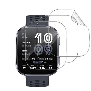 Amazfit Bip Max �t�B���� Amazfit Bip Max 2.07�^ �ی�t�B���� TPU�� �\�蒼���� �\�t�ȒP �X���[�X�^�b�` �C�A�Ȃ� �L�Y�C�� �����ߗ� �Ȗʂ�S�ʃJ�o�[ �Ή� 3������