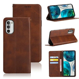 Moto G52J 5G G52J 5G II �P�[�X �蒠�^ �蒠�^�P�[�X �J�o�[ PU���U�[ �J�[�h���[ ���z�^ �ϏՌ� �L�Y�h�~ �}�O�l�b�g �X�^���h�@�\�t�� (Moto G52J 5G G52J 5G II �P�[�X �蒠�^) (�_�[�N�u���E��)
