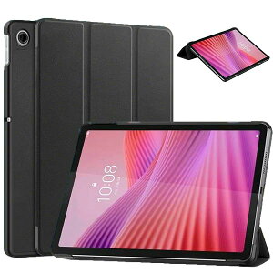 Lenovo Tab ZAEH0063JP ZAEH0157JP K10 2nd (TB-311FU) 10.1�C���` �P�[�X �X���� �y�� �S�ʕی�J�o�[ �p�x�����X�^���h�@�\ �L�Y�h�~ ���m�{ Tab K10 2nd (TB-311FU) �^�u���b�g �P�[�X (�u���b�N)