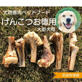 【お一人様1個まで30%OFF】ペットフード 鹿骨 げんこつ お徳用 6本入り 犬ドックフード 鹿 鹿の角 鹿角 鹿肉 ペット 国産 おやつ おもちゃ 無添加 骨 歯 中型犬 大型犬 スープ ガム ロクジョウ 鹿茸 漢方 カルシウム ストレス 雲仙牧場鹿