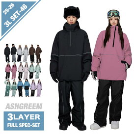 【人気色再入荷】25-26 スノーボード ウェア 上下セット 3レイヤ フルシーム プルオーバー ジャケット ＆ パイピング パンツ AG-46SET スノーウェア スノボウェア スキーウェア スノボーウェア 上下2点セット セットアップ メンズ レディース 新作