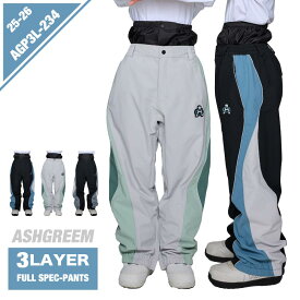 25-26 スノーボード ウェア パンツ 単品 ウェーブ 切替 AGP3L-234 スノーウェア スノボウェア スキーウェア スノボーウェア 下 スノーパンツ メンズ レディース 新作