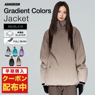 【10月下旬より順次発送】 スノーボードウェア グラデーション ジャケット 単品 3レイヤー AGJ3L-219 耐…