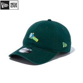 ニューエラ NEWERA ドラえもん コラボ キャップ CAP 帽子 9TWENTY スモールライト キャラクター グッズ DORAEMON 刺繍 ロゴ ユニセックス メンズ レディース 緑 ダークグリーン