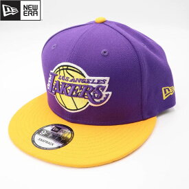 NEWERA ニューエラ ロサンゼルス レイカーズ Lakers キャップ CAP 帽子 9FIFTY ストレートキャップ バスケ バスケットボール NBA メンズ レディース ユニセックス アジャスター パープル イエロー