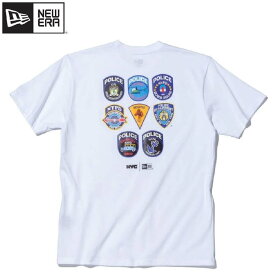 NEWERA ニューエラ 半袖 Tシャツ 半袖Tシャツ ティーシャツ NYC NYPD エンブレム コットン 綿 ユニセックス メンズ レディース 白 ホワイト