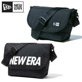 NEWERA ニューエラ ショルダー バッグ ミニ レディース メンズ ユニセックス ロゴ サイズ調整可 多機能 ポケット コンパクト メッセンジャー カバン 鞄 ブランド 黒 ブラック 無地 ロゴ入り